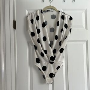 Zara Black and White Polka Dot Kids Bodysuit